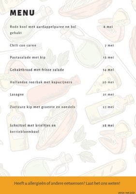 Da Vinci menu Mei