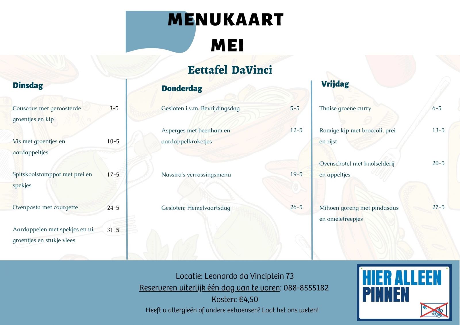 Maand Menu Mei