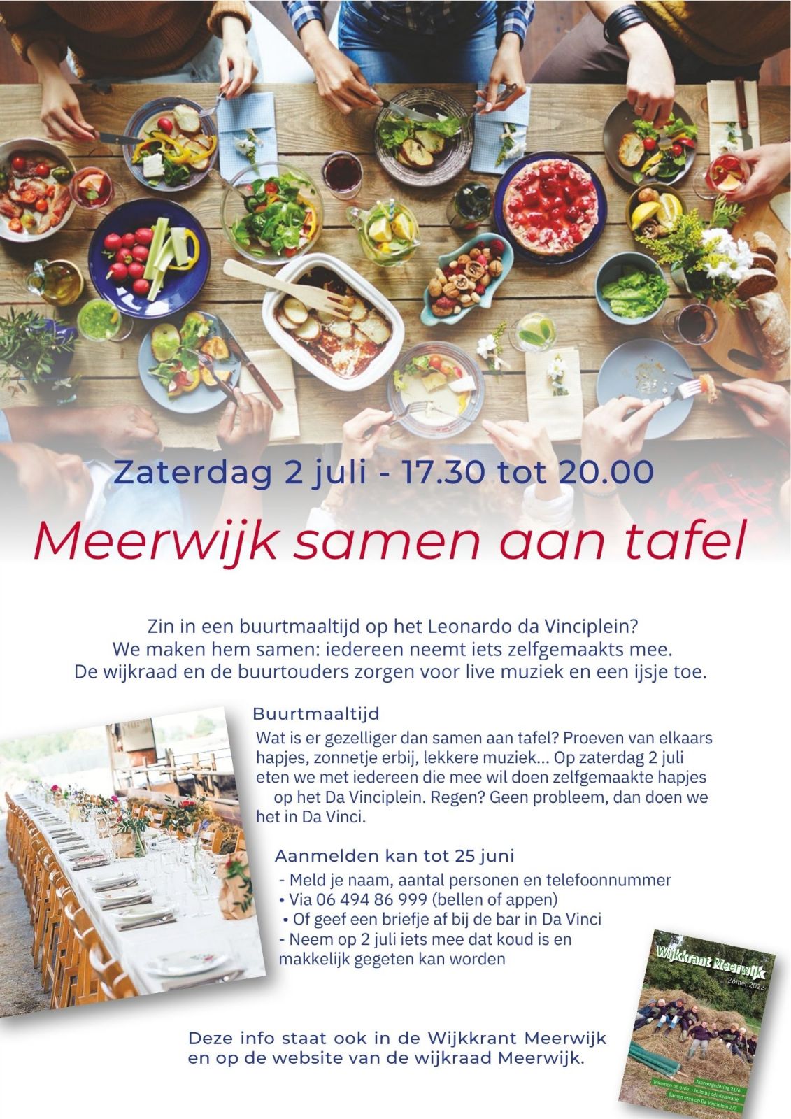 Meerwijk samen aan tafel