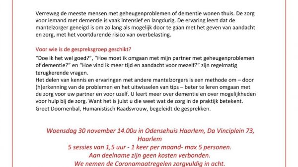 er zijn nog een paar plekjes over.