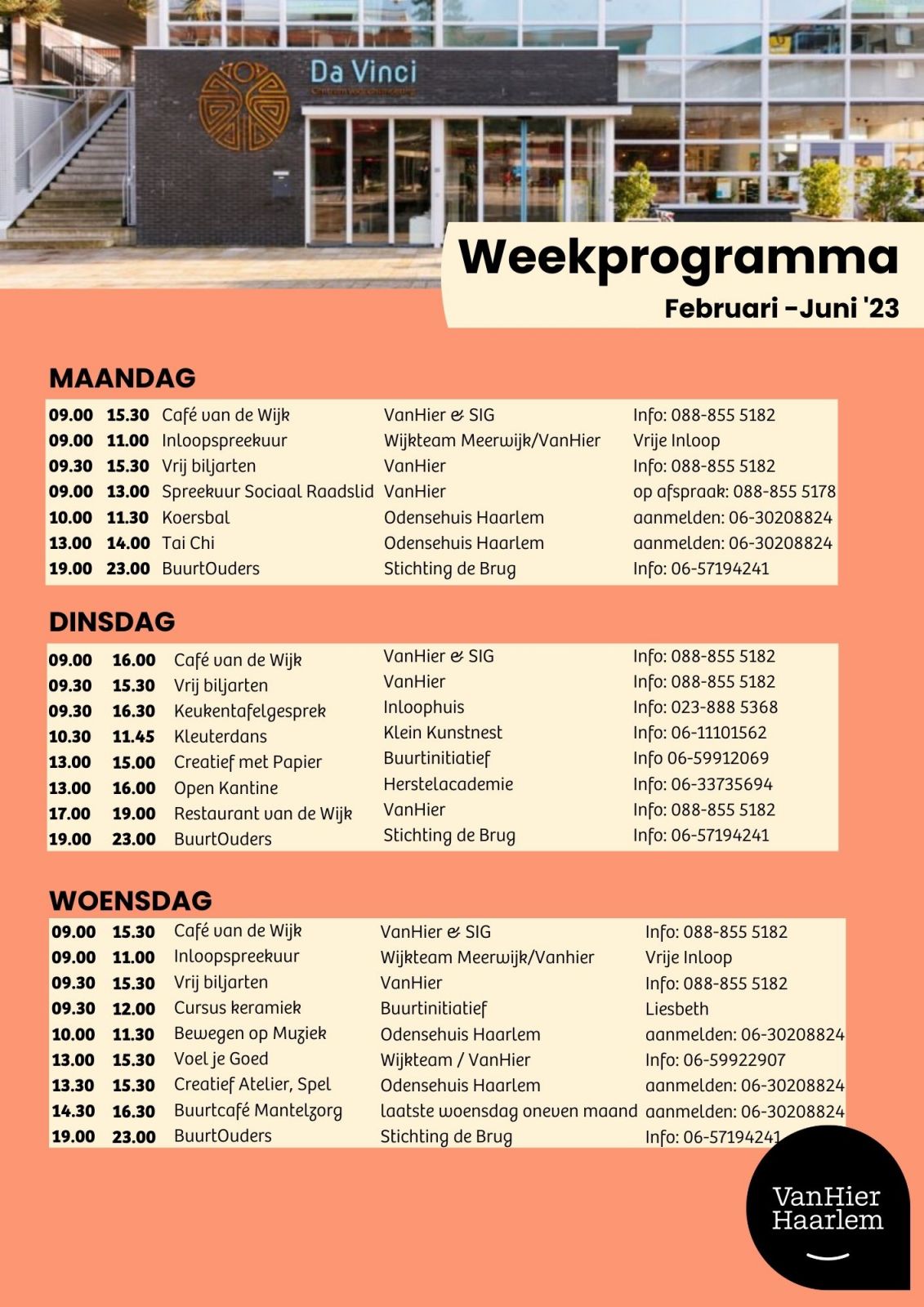 Huis van de Wijk week programma