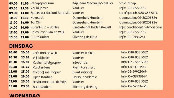 vanaf 6 Maart een extra avondmaaltijd op de Maandagen! Dankzij onze top vrijwilligers!