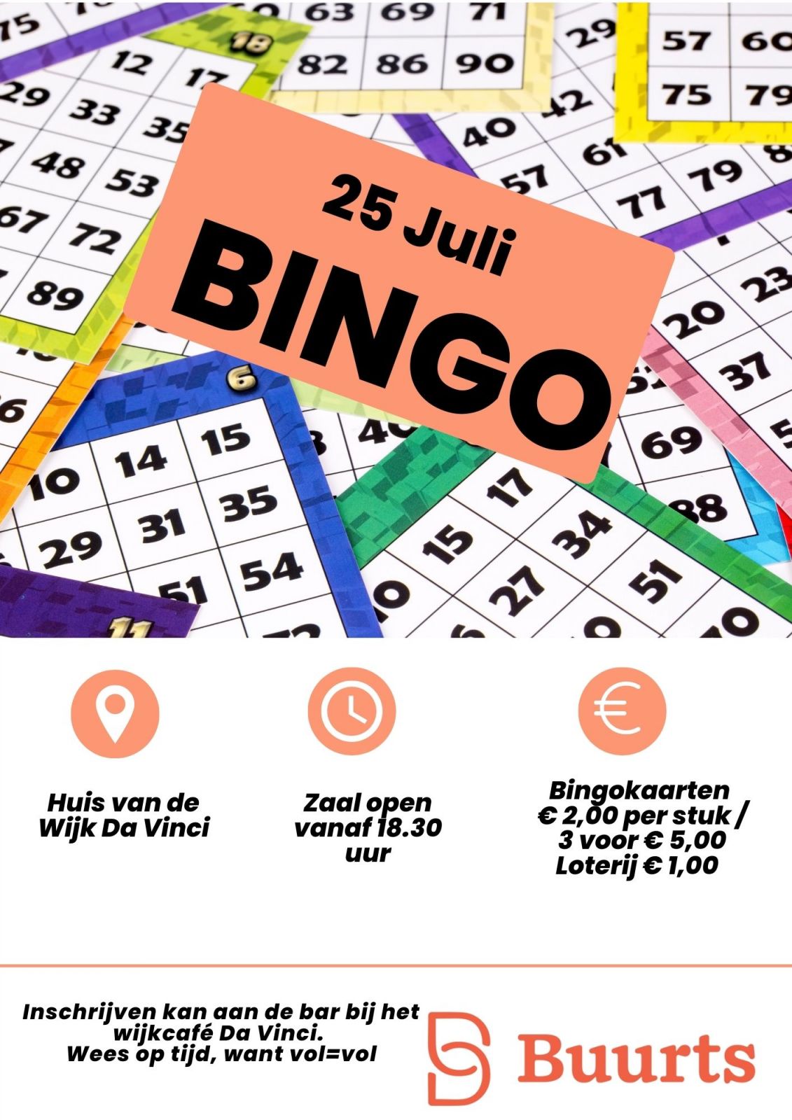 BINGO……25 Juli