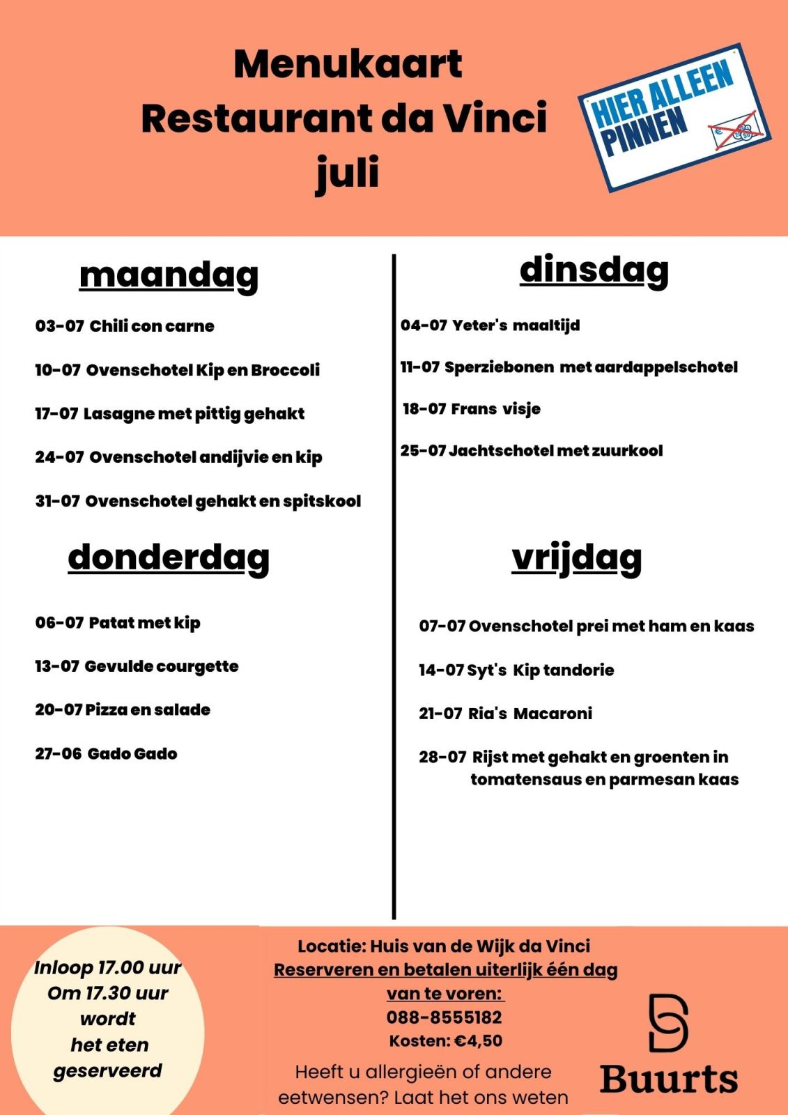 Juli 2023 eet weer gezellig mee!