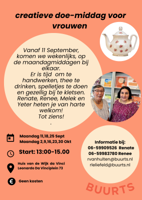 Doe-middag voor vrouwen