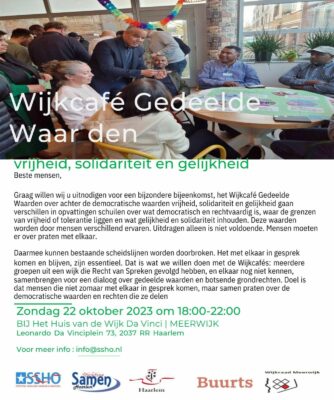 Wijkcafé Gedeelde Waarden