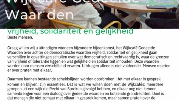 Wijkcafé Gedeelde Waarden