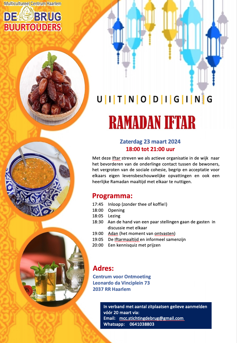 23 Maart een mooie Iftar!