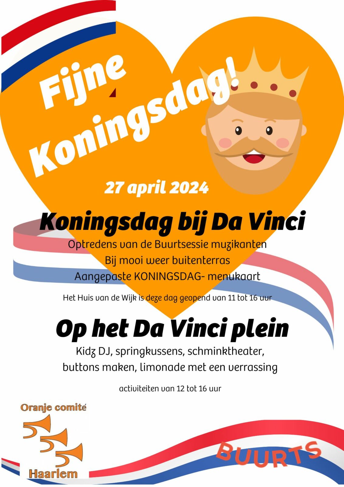 Koningsdag in da Vinci